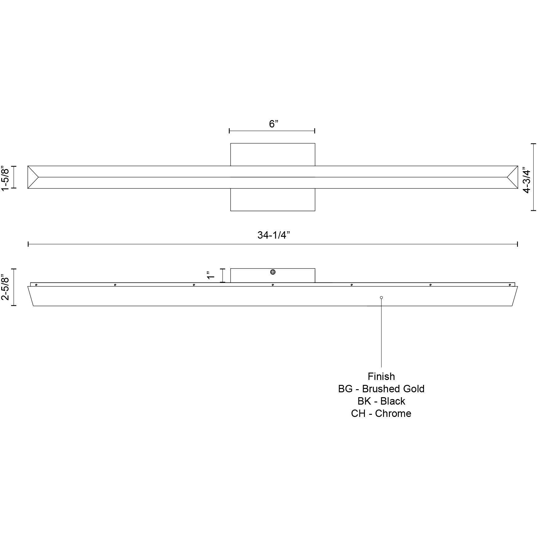 Saphir Bath Vanity Light Wall Light in Chrome