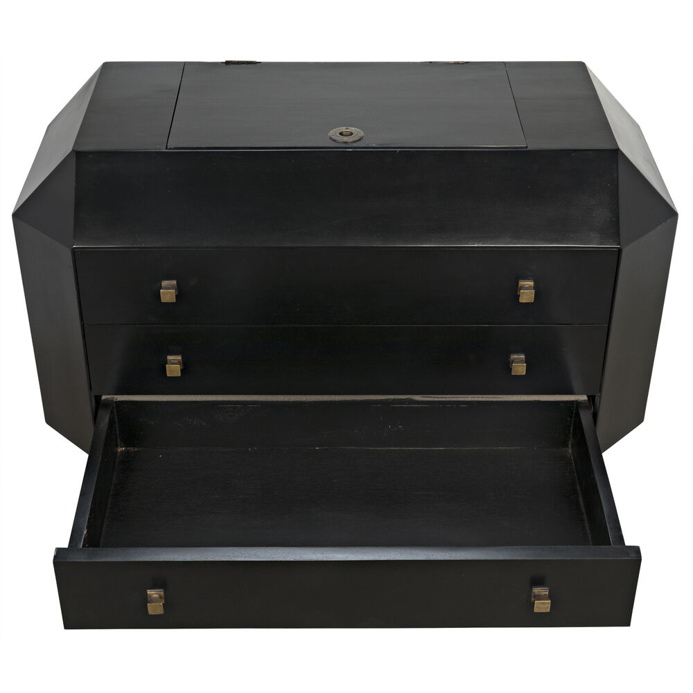 Rhiana Hand Rubbed Black Dresser