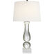 Chapman & Myers Balustrade 30 inch 150 watt Crystal Table Lamp Portable Light in Linen
