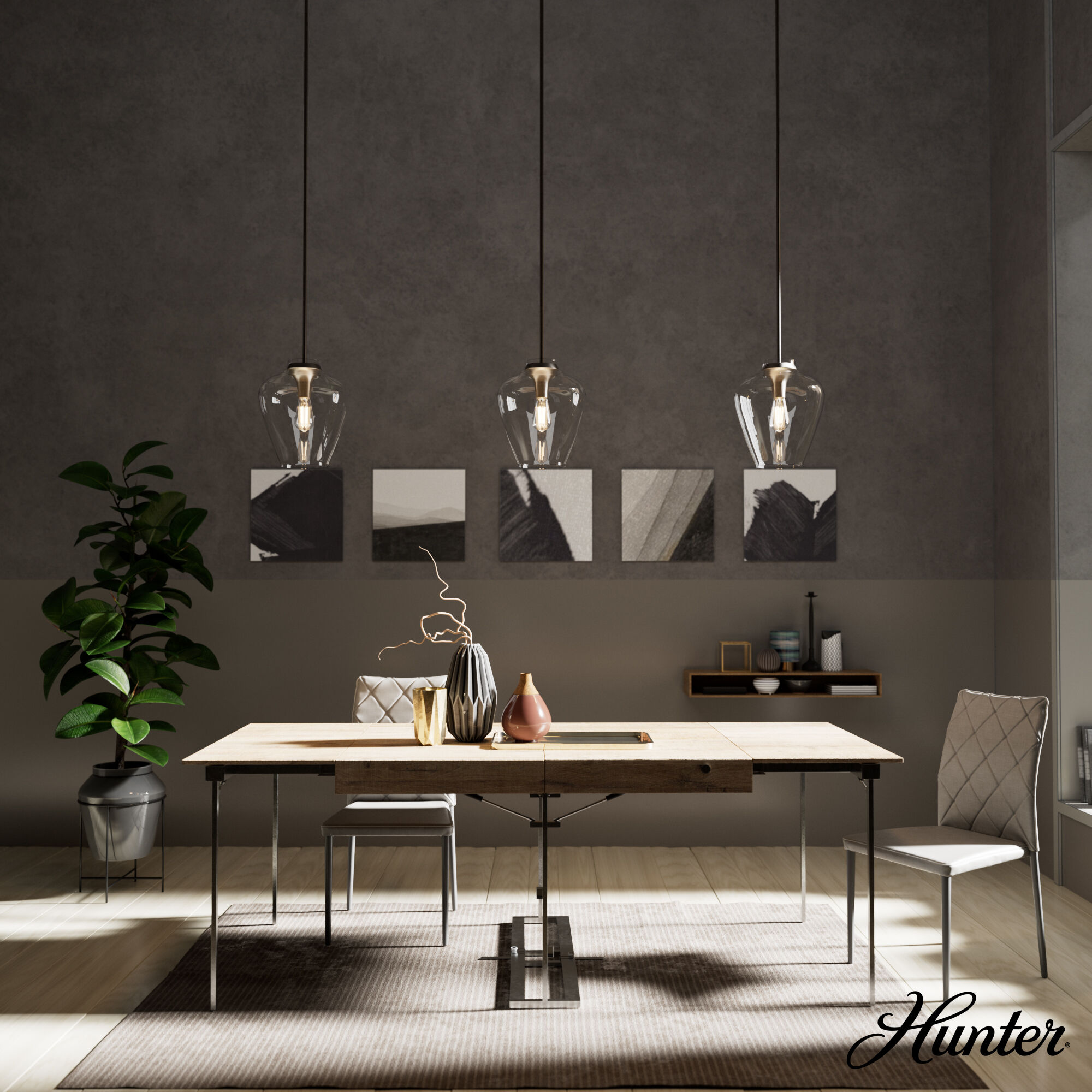 Vidria 1 Light 12 inch Brushed Nickel Pendant Ceiling Light, Medium