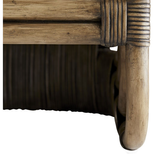 Hamza Pearl and Palm Gray Chair