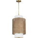kate spade new york Sawyer 1 Light 15 inch Blonde Rattan Pendant Ceiling Light