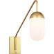 Kace 1 Light 5 inch Brass Wall sconce Wall Light