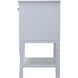 Mason 24 X 33 inch White and Chrome Vanity Set