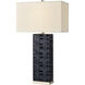 Strapped Down 32 inch 150 watt Navy Table Lamp Portable Light