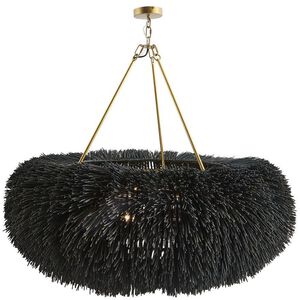 Zaria 47 inch Black Stained Chandelier Ceiling Light