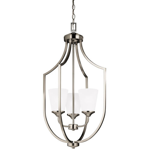 Hanford 3 Light 18.13 inch Brushed Nickel Foyer Pendant Ceiling Light