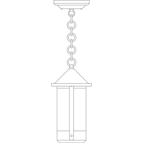 Berkeley 1 Light 5.63 inch Antique Brass Pendant Ceiling Light in Cream