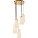 Vanier 5 Light 14 inch Warm Brass Pendant Ceiling Light