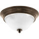 Renovations 2 Light 13 inch Forged Bronze Flush Mount Ceiling Light
