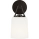 Richard June Liora 1 Light 5.21 inch Aged Iron Wall Sconce Wall Light in LED
