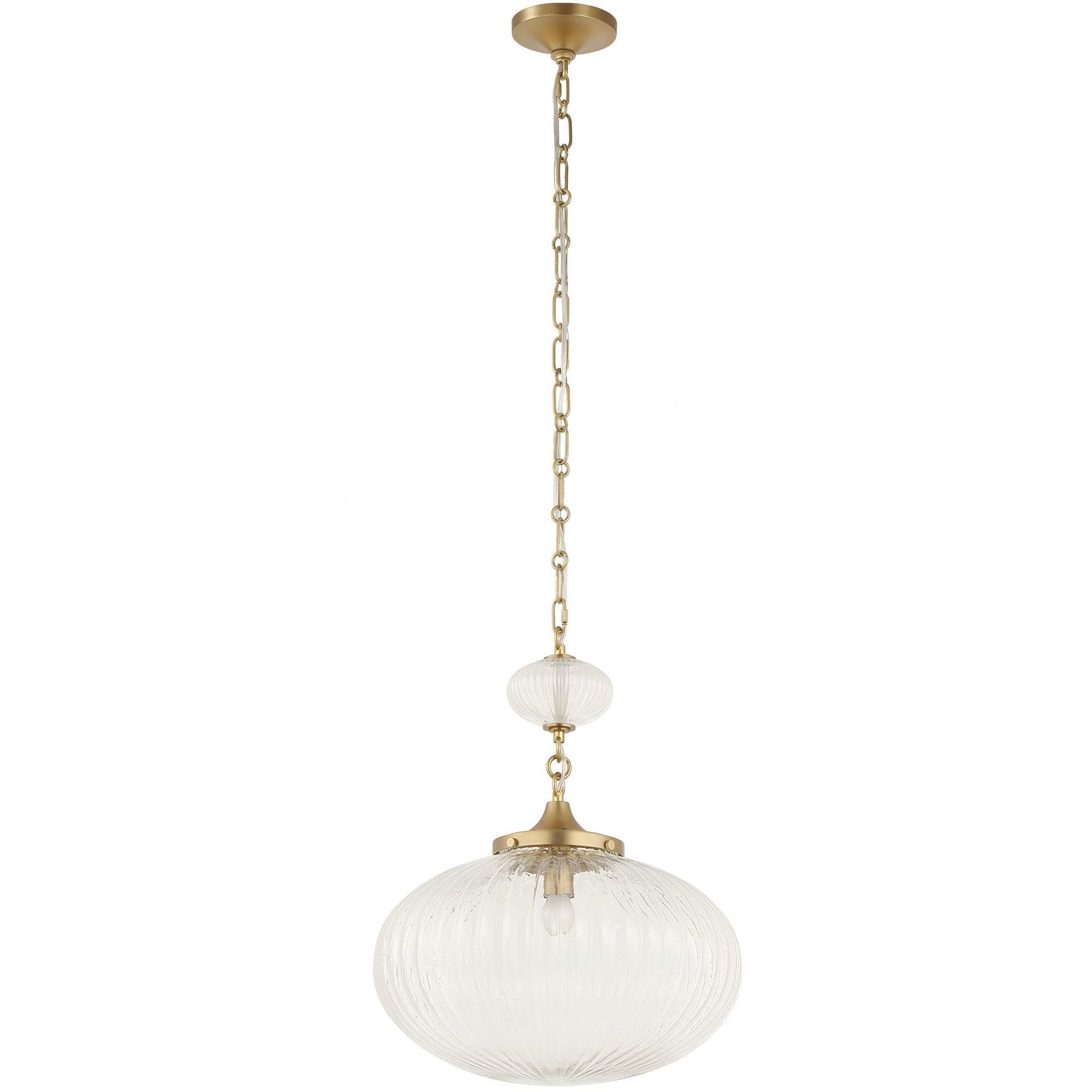 Bellaire 1 Light 16.5 inch Matte Brushed Gold Pendant Ceiling Light