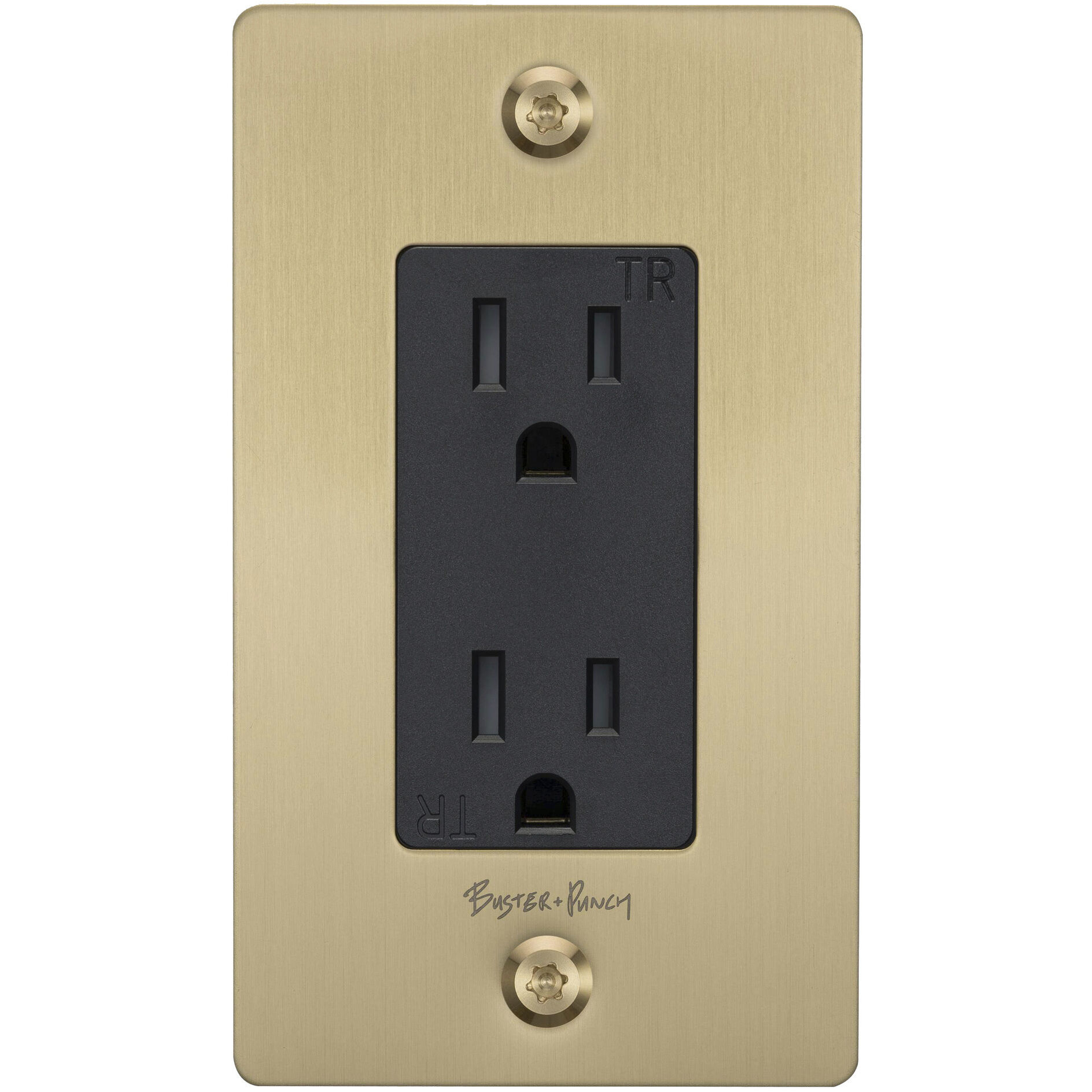 1G Duplex 125 Brass Outlet