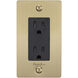1G Duplex 125 Brass Outlet