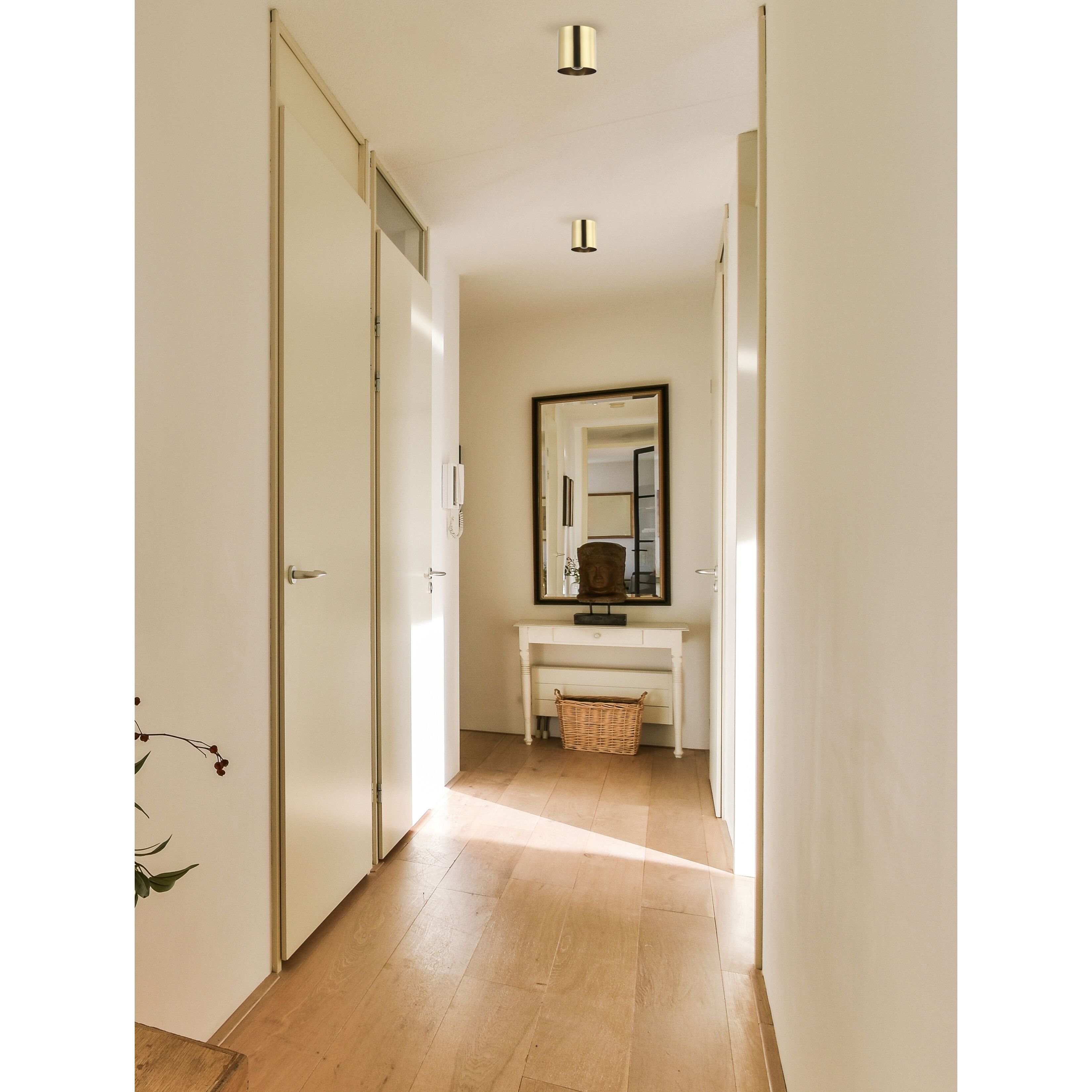 Theron 1 Light 4.75 inch Aged Brass Flush Mount Ceiling Light