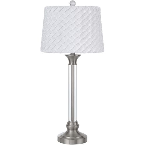 Ruston 32 inch 150.00 watt Brushed Steel Table Lamp Portable Light