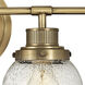 Poppy 4 Light 33.75 inch Heritage Brass Vanity Light Wall Light