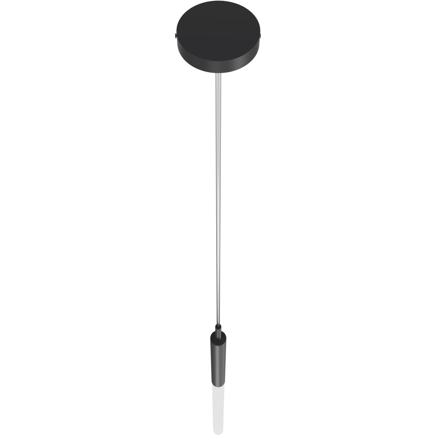 Main St. LED 5 inch Black Pendant Ceiling Light in Frosted