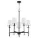 Belshaw 5 Light 26 inch Matte Black Chandelier Ceiling Light
