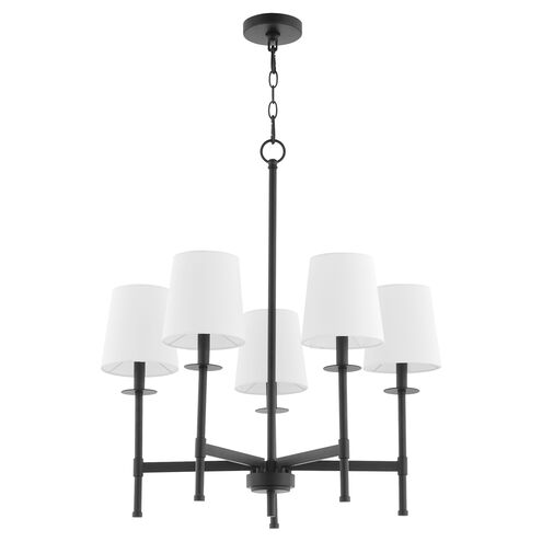 Belshaw 5 Light 26 inch Matte Black Chandelier Ceiling Light