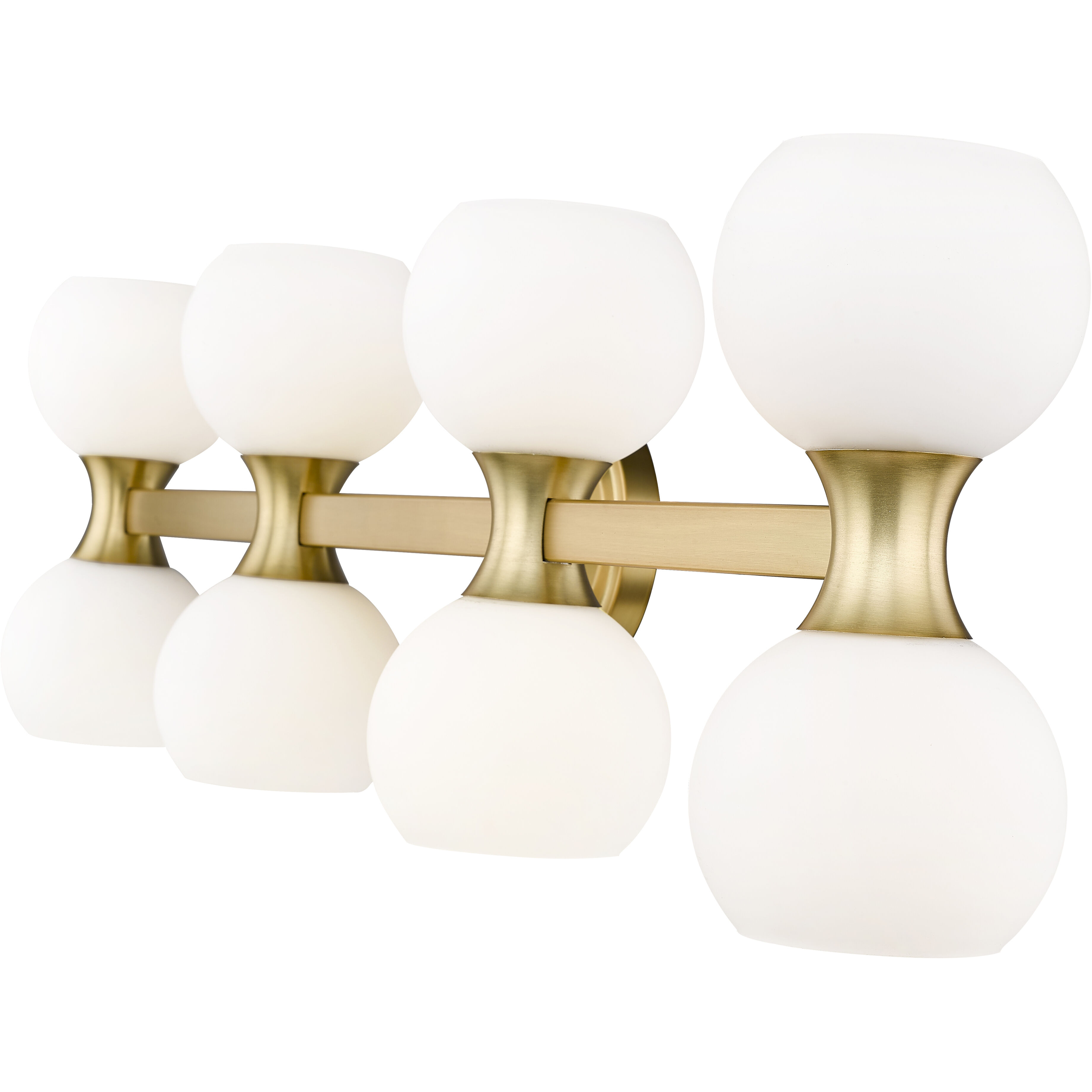 Artemis 8 Light 35 inch Modern Gold Vanity Wall Light