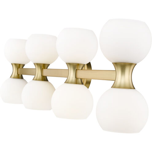 Artemis 8 Light 35 inch Modern Gold Vanity Wall Light