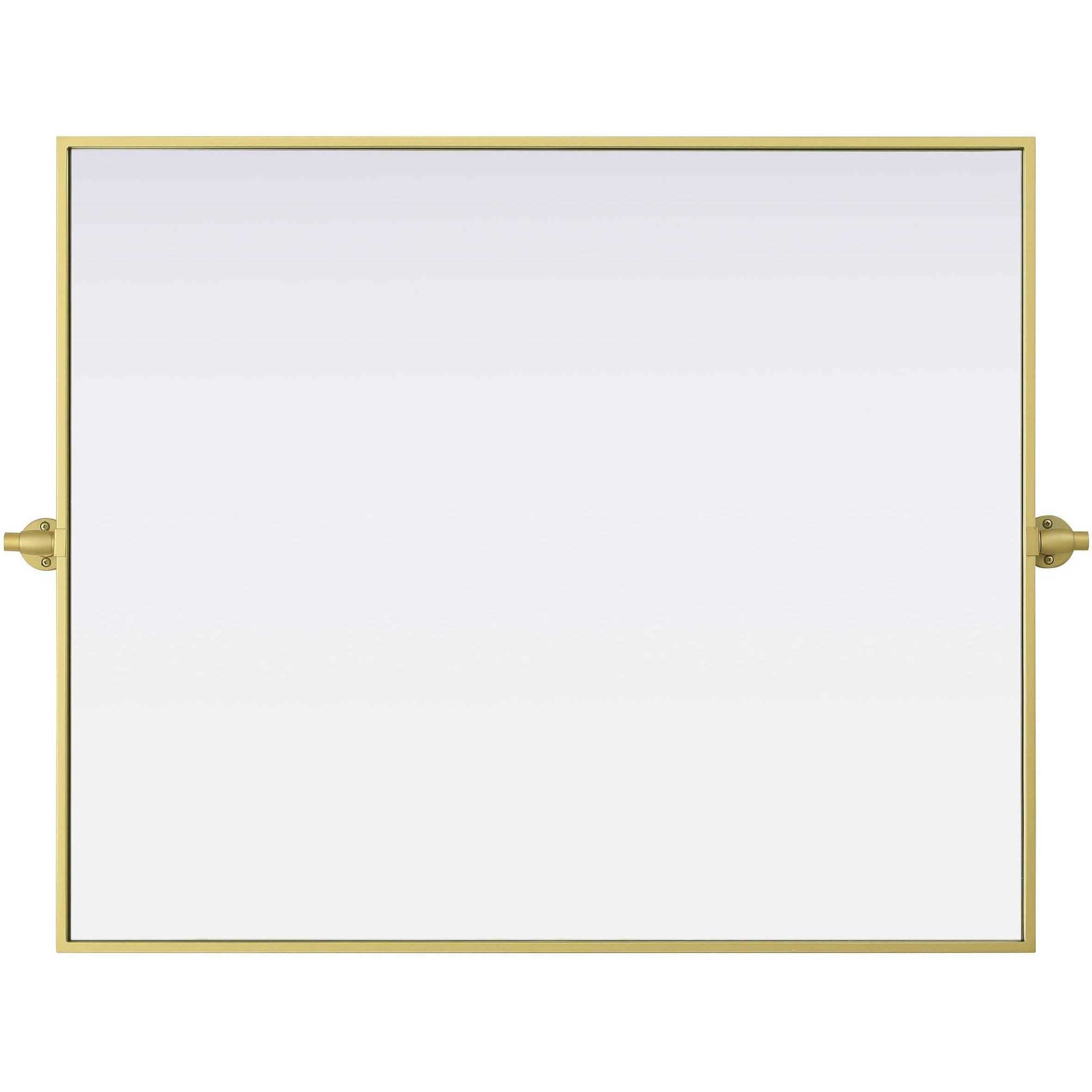 Amoura 36 X 30 inch Brass Mirror