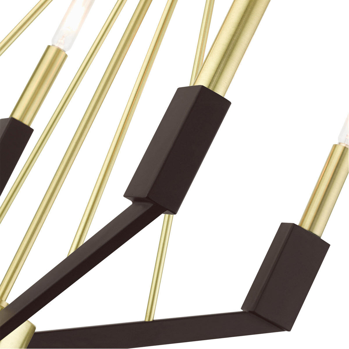 Beckett 4 Light 18 inch Satin Brass Mini Chandelier Ceiling Light