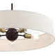 Venlo 5 Light 26 inch Bronze with Antique Brass Accents Pendant Ceiling Light