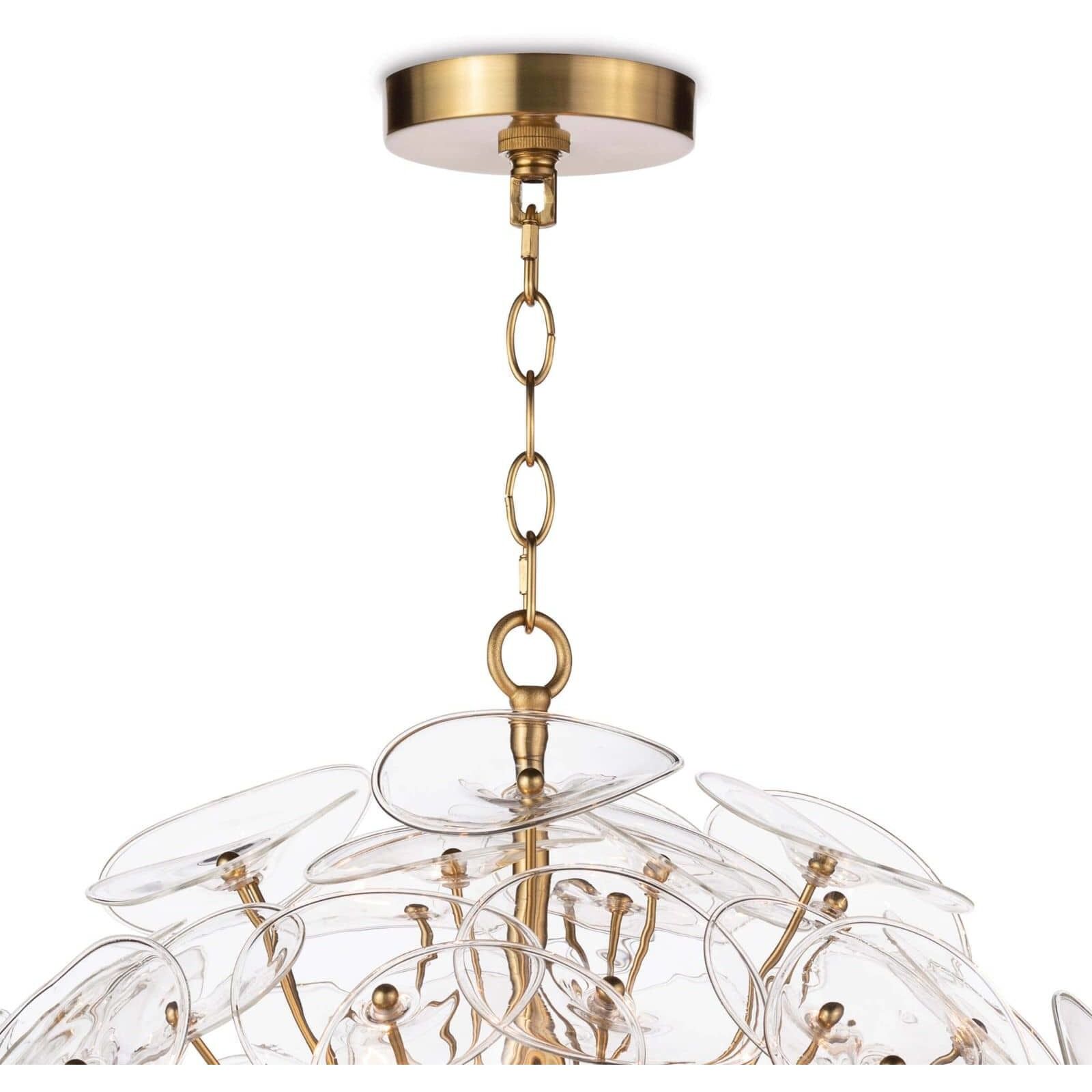 Poppy 9 Light 24 inch Clear Chandelier Ceiling Light, Small