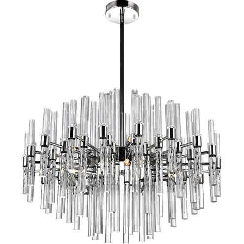 Miroir 10 Light 26 inch Polished Nickel Chandelier Ceiling Light
