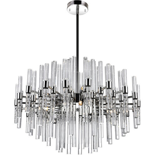 Miroir 10 Light 26 inch Polished Nickel Chandelier Ceiling Light