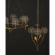 Dandelion 3 Light 22.75 inch Contemporary Silver Leaf and Silver and Contemporary Gold Leaf Pendant Ceiling Light