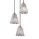 Veneto Luce 3 Light 6 inch Dark Bronze Pendant Ceiling Light in Lace (Veneto Luce), Tapered Cylinder