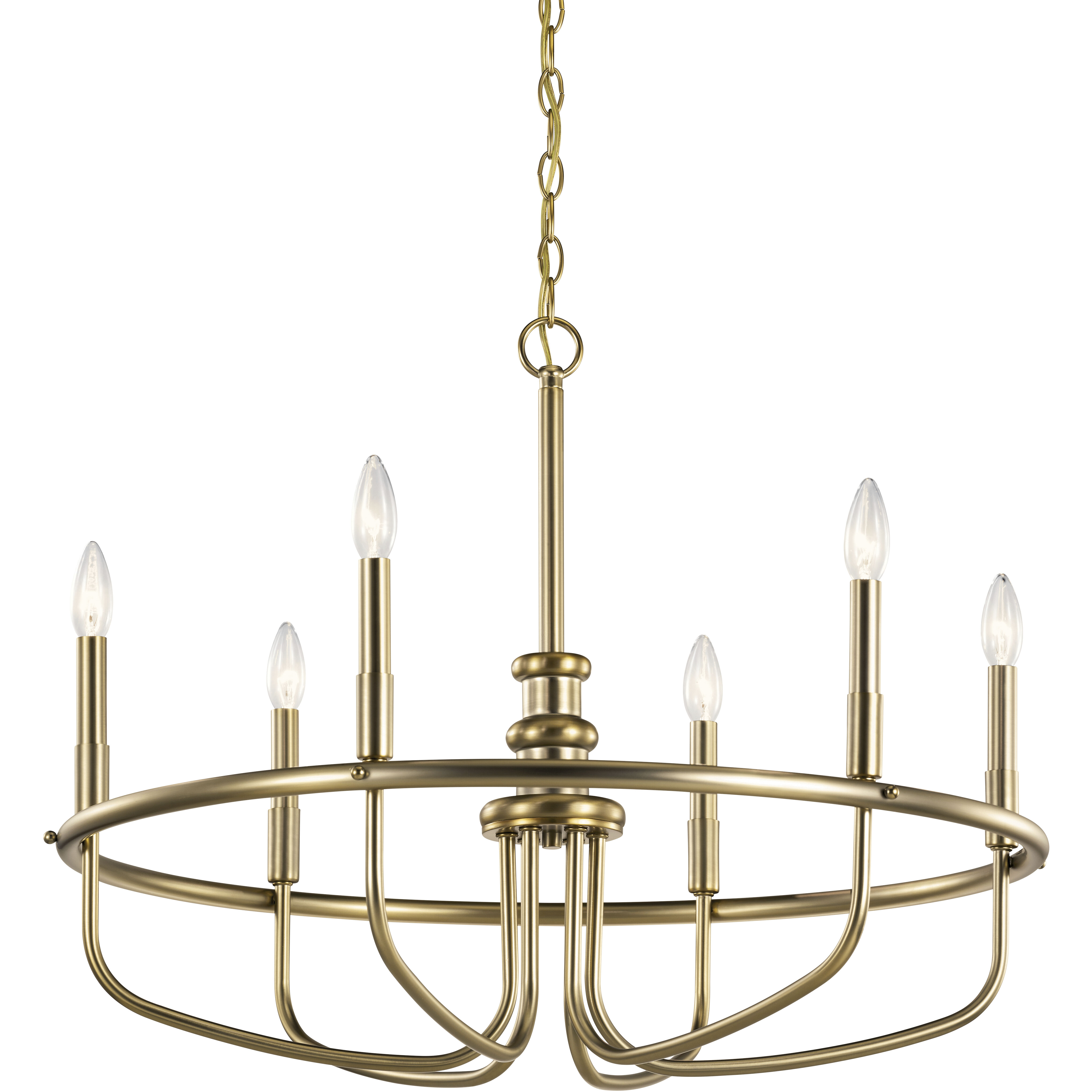 Capitol Hill 6 Light 29 inch Classic Bronze Chandelier 1 Tier Large Ceiling Light, Large