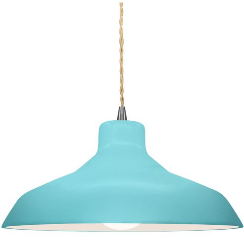 Radiance LED 13.5 inch Reflecting Pool and Brushed Nickel Pendant Ceiling Light