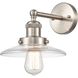 English Pub 1 Light 10 inch Satin Nickel Vanity Light Wall Light