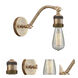Double Swivel 1 Light 4.5 inch Brushed Brass Sconce Wall Light