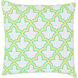 Marji 18 inch Lime, Grass Green, White Pillow Kit