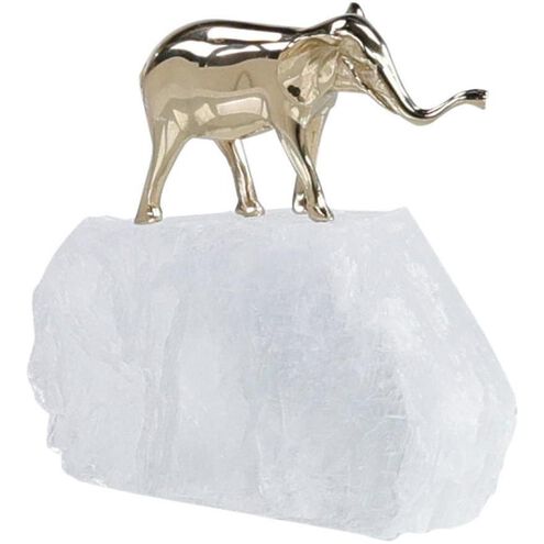 Brass Elephant 7.5 X 7 inch Sculpture
