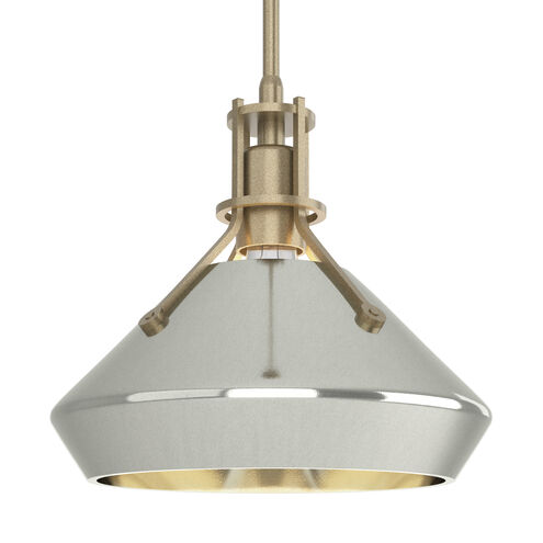Henry 1 Light 10 inch Soft Gold and Sterling Pendant Ceiling Light in Soft Gold/Sterling