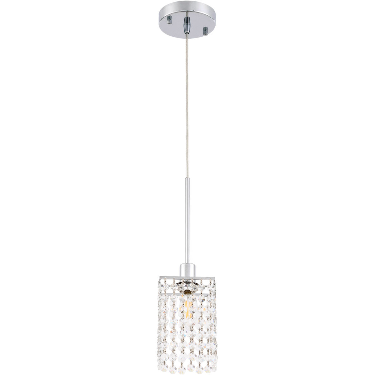 Taylor 1 Light 5 inch Chrome Pendant Ceiling Light