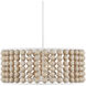 Holcroft 6 Light 32.25 inch Sugar White Chandelier Ceiling Light