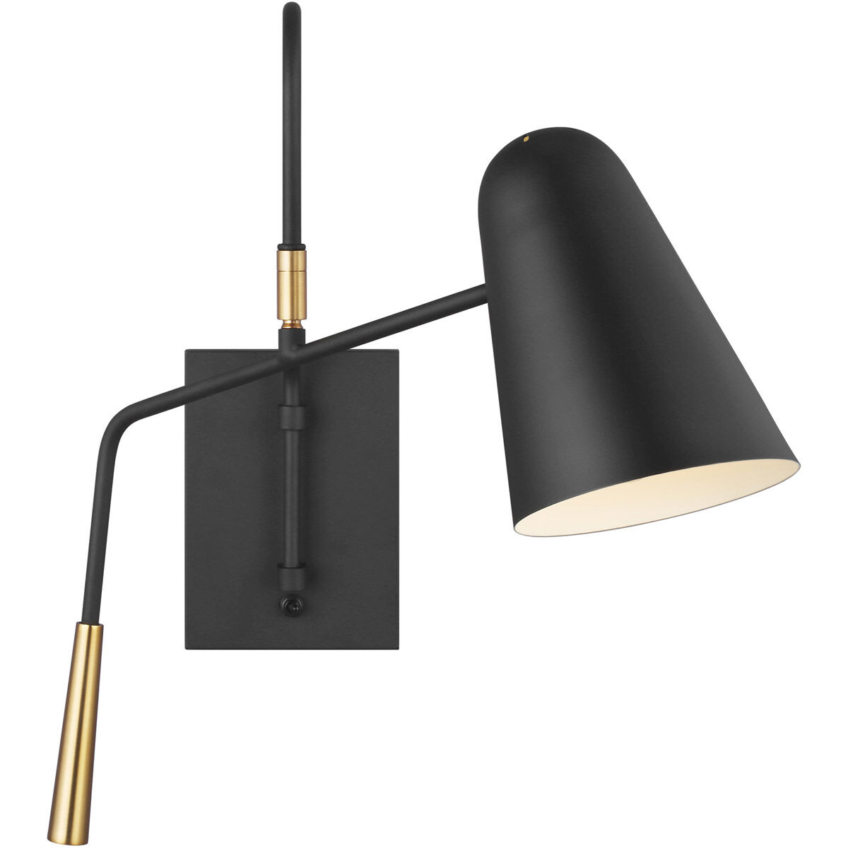 ED Ellen DeGeneres Simon 1 Light 5.38 inch Midnight Black Wall Sconce Wall Light