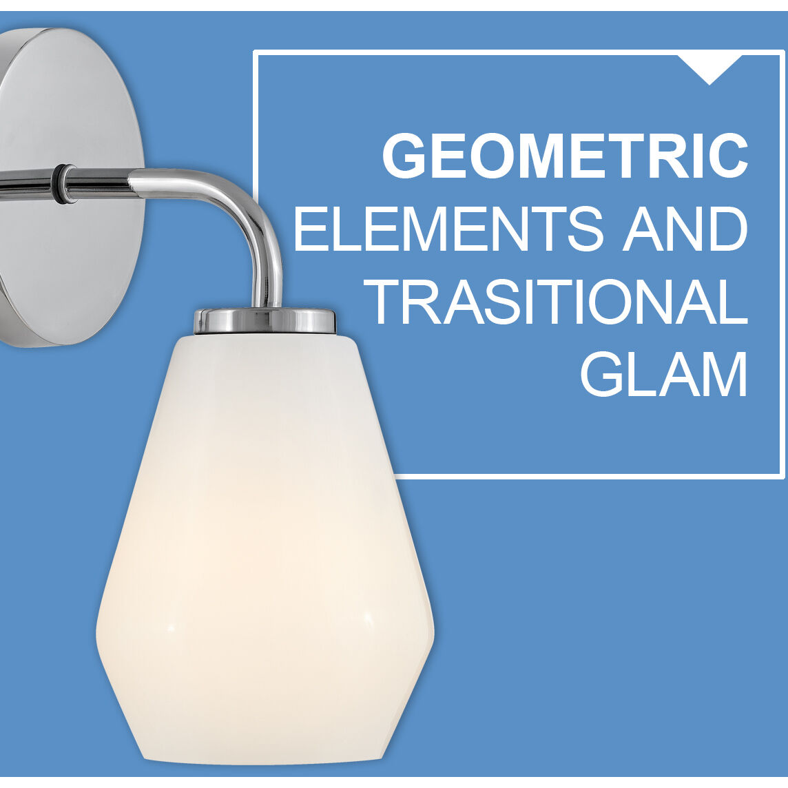 Gio LED 7.25 inch Chrome Bath Light Wall Light