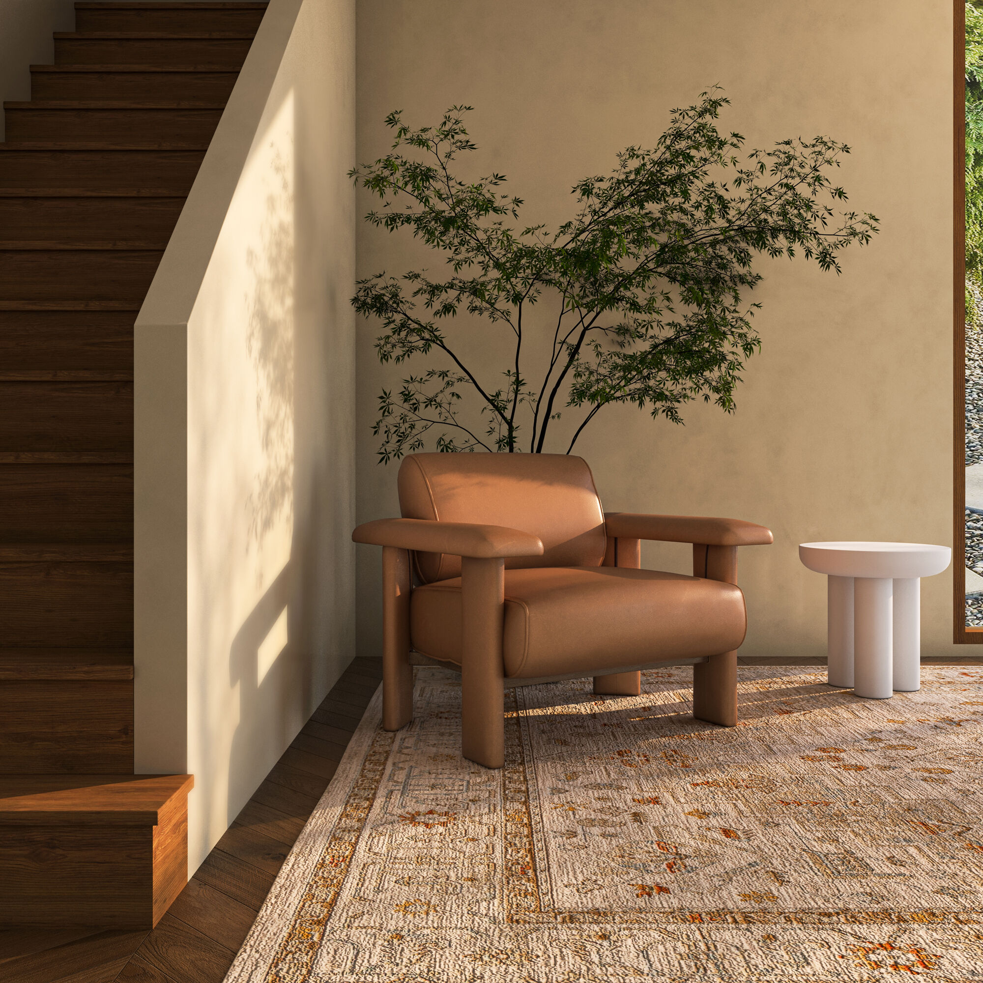 Marcello Brown Lounge Chair