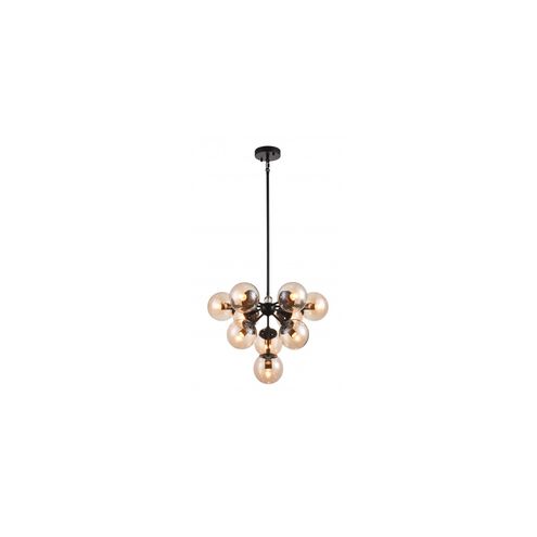 Canada 10 Light 21 inch Black Chandelier Ceiling Light
