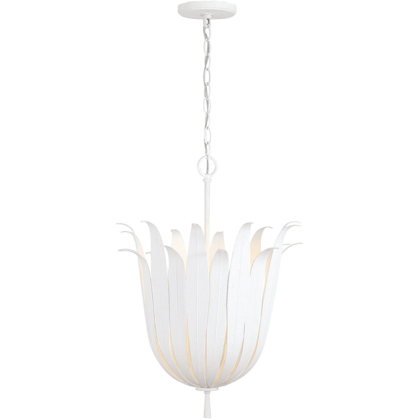 Eden 4 Light 16 inch Textured White Pendant Ceiling Light