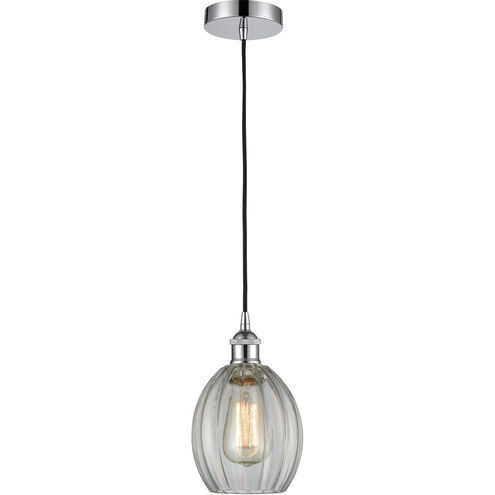 Edison Eaton 1 Light 6 inch Polished Chrome Mini Pendant Ceiling Light