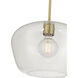 Pomari 1 Light 14 inch Vintage Brass Pendant Ceiling Light